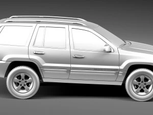Jeep Grand Cherokee 1999-2005 3D Model