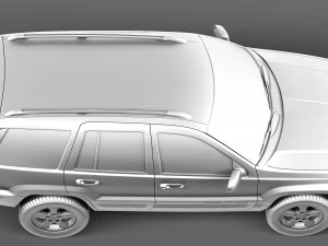 Jeep Grand Cherokee 1999-2005 3D Model