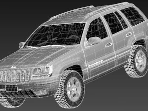 Jeep Grand Cherokee 1999-2005 3D Model