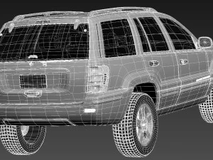 Jeep Grand Cherokee 1999-2005 3D Model