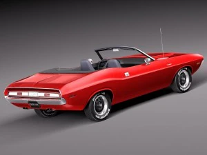 Dodge Challenger 1970 Descapotable Modelo 3D