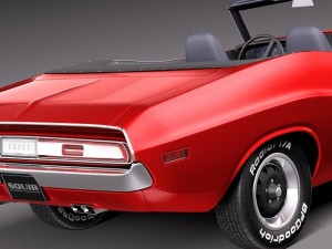 Dodge Challenger 1970 Convertible 3D Модель