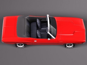 Dodge Challenger 1970 Convertible 3D Модель
