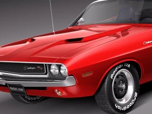 Dodge Challenger 1970 Descapotable Modelo 3D