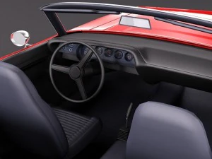 Dodge Challenger 1970 Descapotable Modelo 3D