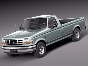 F-150 1992-1996 Regular Cab Modèle 3D