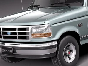 F-150 1992-1996 Regular Cab 3D Model
