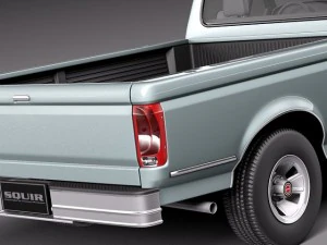 F-150 1992-1996 Regular Cab 3D Model