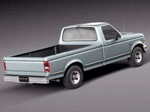 F-150 1992-1996 Regular Cab 3D Model