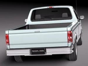 F-150 1992-1996 Regular Cab 3D Model