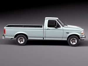 F-150 1992-1996 Regular Cab 3D Model
