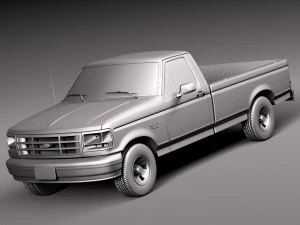 F-150 1992-1996 Regular Cab 3D Model