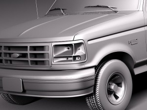 F-150 1992-1996 Regular Cab Model 3D