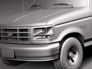 F-150 1992-1996 Regular Cab 3D Model