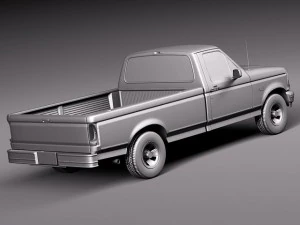 F-150 1992-1996 Regular Cab 3D Model