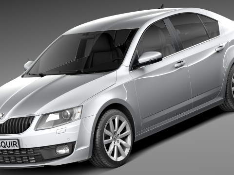 Skoda Octavia Sedan 2013 Modelo 3D