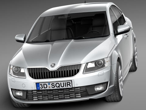 Skoda Octavia Sedan 2013 3D 모델