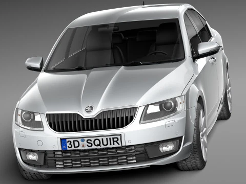 Skoda Octavia Sedan 2013 3D Model