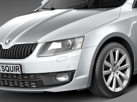 Skoda Octavia Sedan 2013 3D 모델