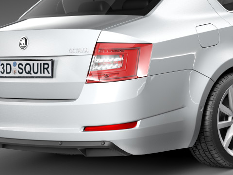Skoda Octavia Sedan 2013 3D 모델