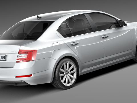 Skoda Octavia Sedan 2013 3D 모델
