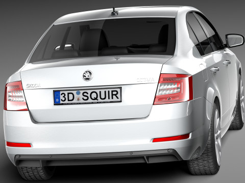 Skoda Octavia Sedan 2013 3D 모델
