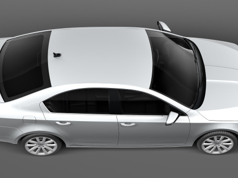 Skoda Octavia Sedan 2013 3D 모델