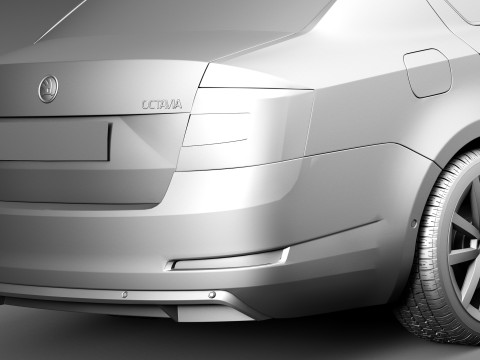 Skoda Octavia Sedan 2013 3D 모델