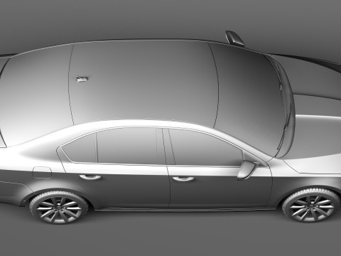 Skoda Octavia Sedan 2013 3D 모델