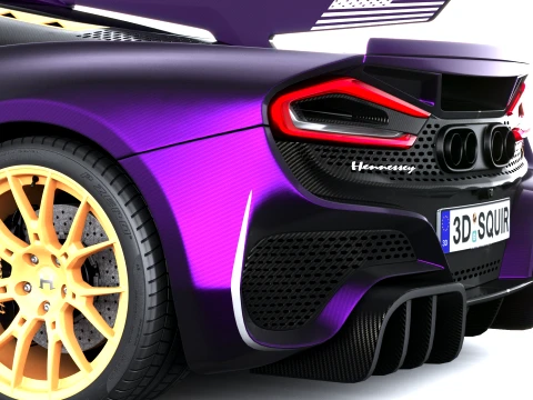 Hennessey Venom F5-M 2027 3D Model