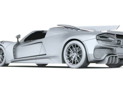 Hennessey Venom F5-M 2027 3D Model