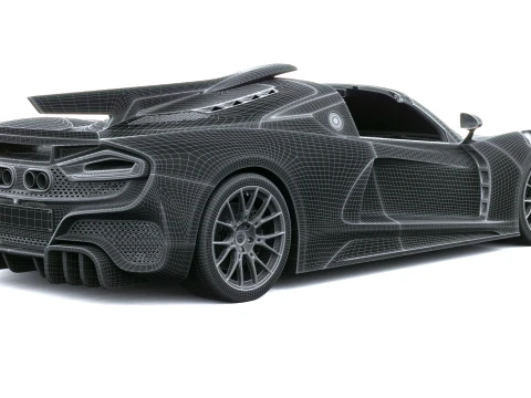 Hennessey Venom F5-M 2027 3D Model