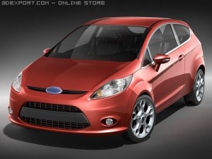Fiesta 3-door Hatchback 2009 3D Model