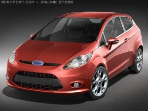 Fiesta 3-door Hatchback 2009 3D Model