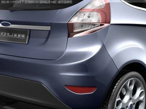 Fiesta 3-door Hatchback 2009 3D Model