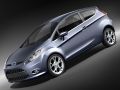 Fiesta Hatchback 3-door 2009 midpoly Modello 3D