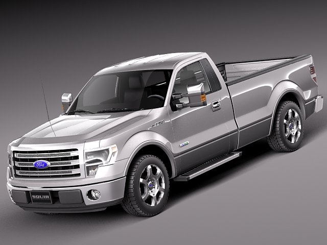 F-150 Regular Cab 2013 3Dモデル .c4d .max .obj .3ds .fbx .stl .blend 