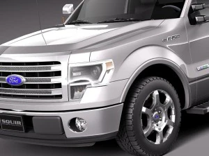 F-150 Regular Cab 2013 3D Model