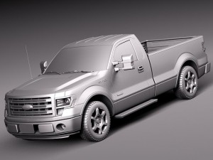 F-150 Regular Cab 2013 3Dモデル