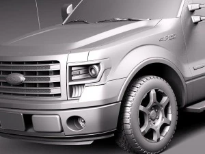 F-150 Regular Cab 2013 3D Model