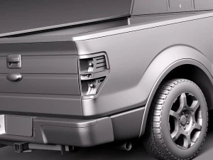 F-150 Regular Cab 2013 3D Model