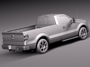 F-150 Regular Cab 2013 3Dモデル