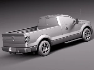 F-150 Regular Cab 2013 3D Model