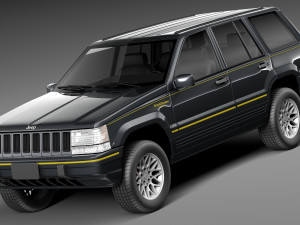 Jeep Grand Cherokee Limited 1993-1998 3D Model
