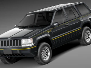 Jeep grand cherokee limitado 1993-1998 Modelo 3D