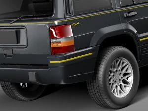 Jeep Grand Cherokee Limited 1993-1998 3D Model