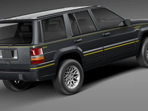 Jeep Grand Cherokee Limited 1993-1998 3D Model