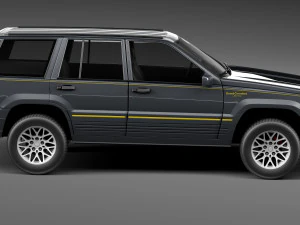 Jeep Grand Cherokee Limited 1993-1998 3D Model