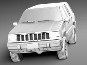 Jeep Grand Cherokee Limited 1993-1998 3D Model