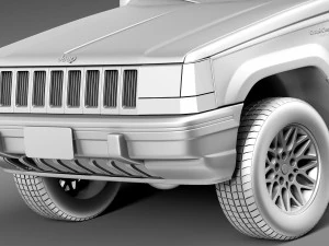 Jeep Grand Cherokee Limited 1993-1998 3D Model